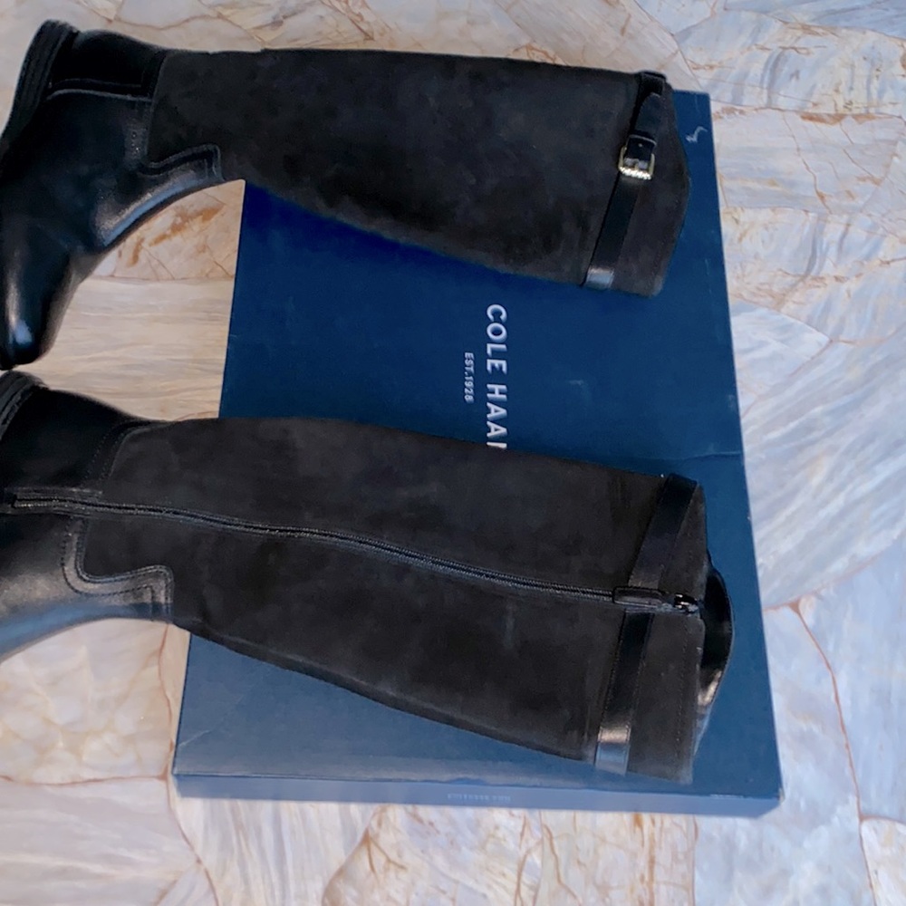 Cole Haan Original Grand Tall Boots Leather‎ Suede  Size 6.5 - Picture 5 of 10